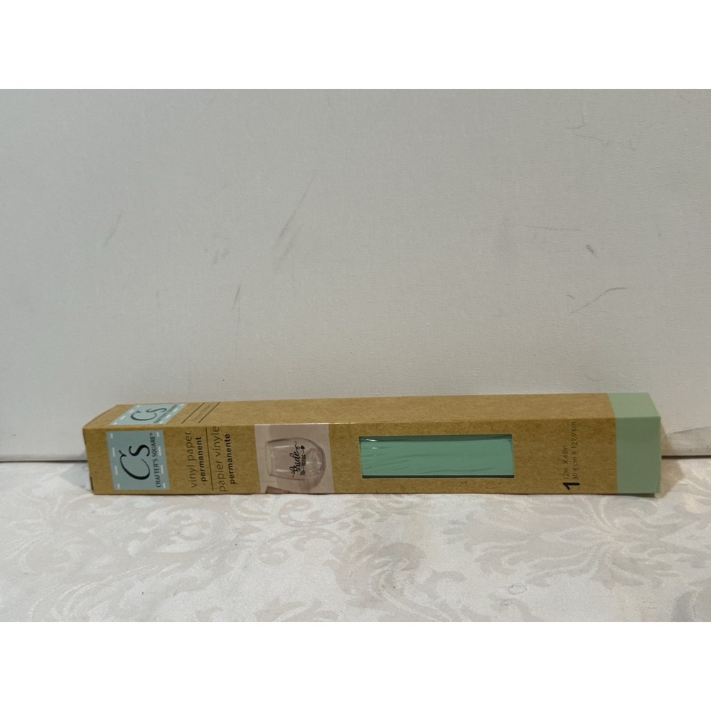 Crafter's Square Vinyl‎ Paper Permanent Mint Green Total 4 NIB 12x 48